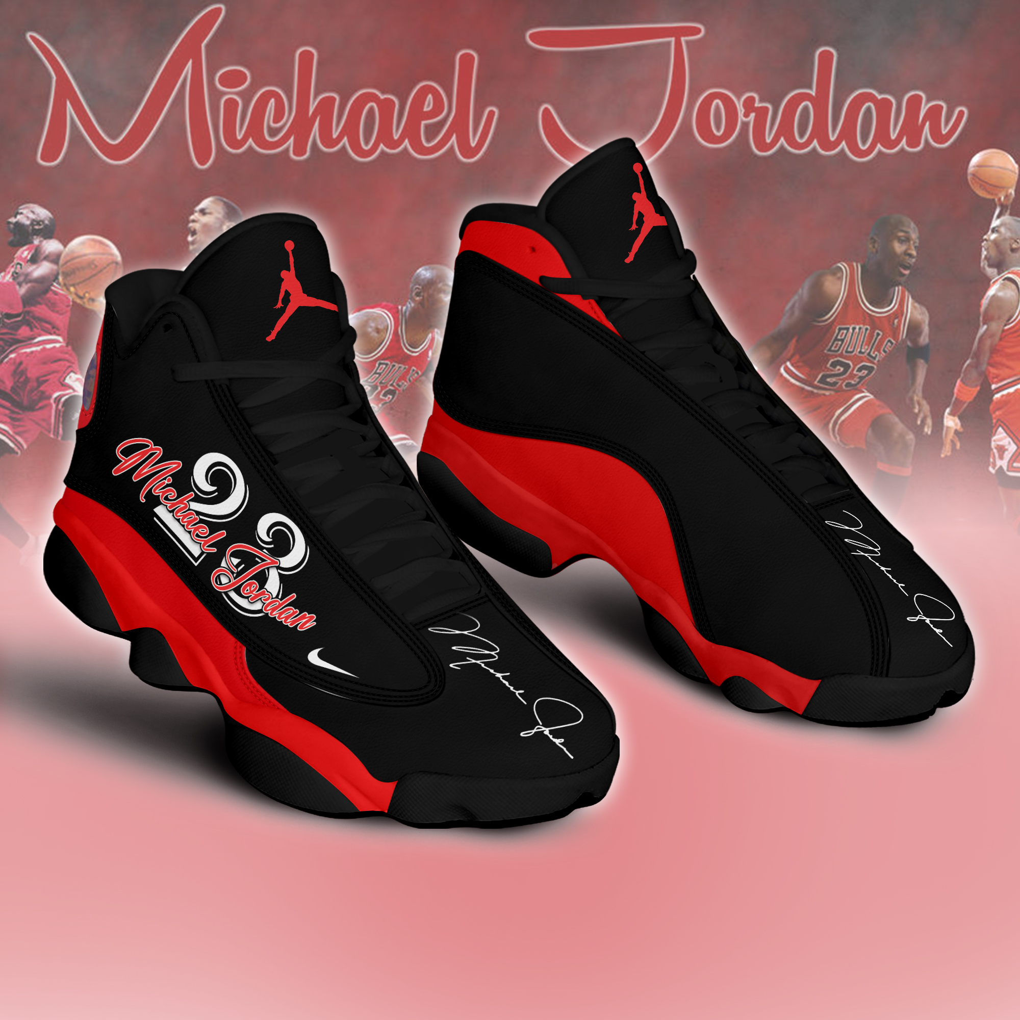 Nike Michael Air Jordan #23 Black & White Game Jersey Boy'